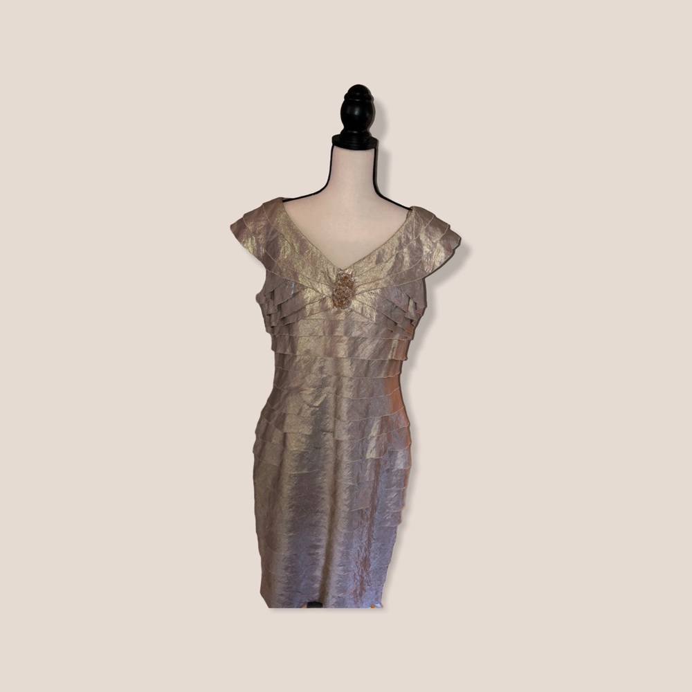 Cap sleeve cocktail dress